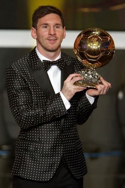 Fabulously “Spotted”: Lionel Messi in Dolce & Gabbana at Ballon 